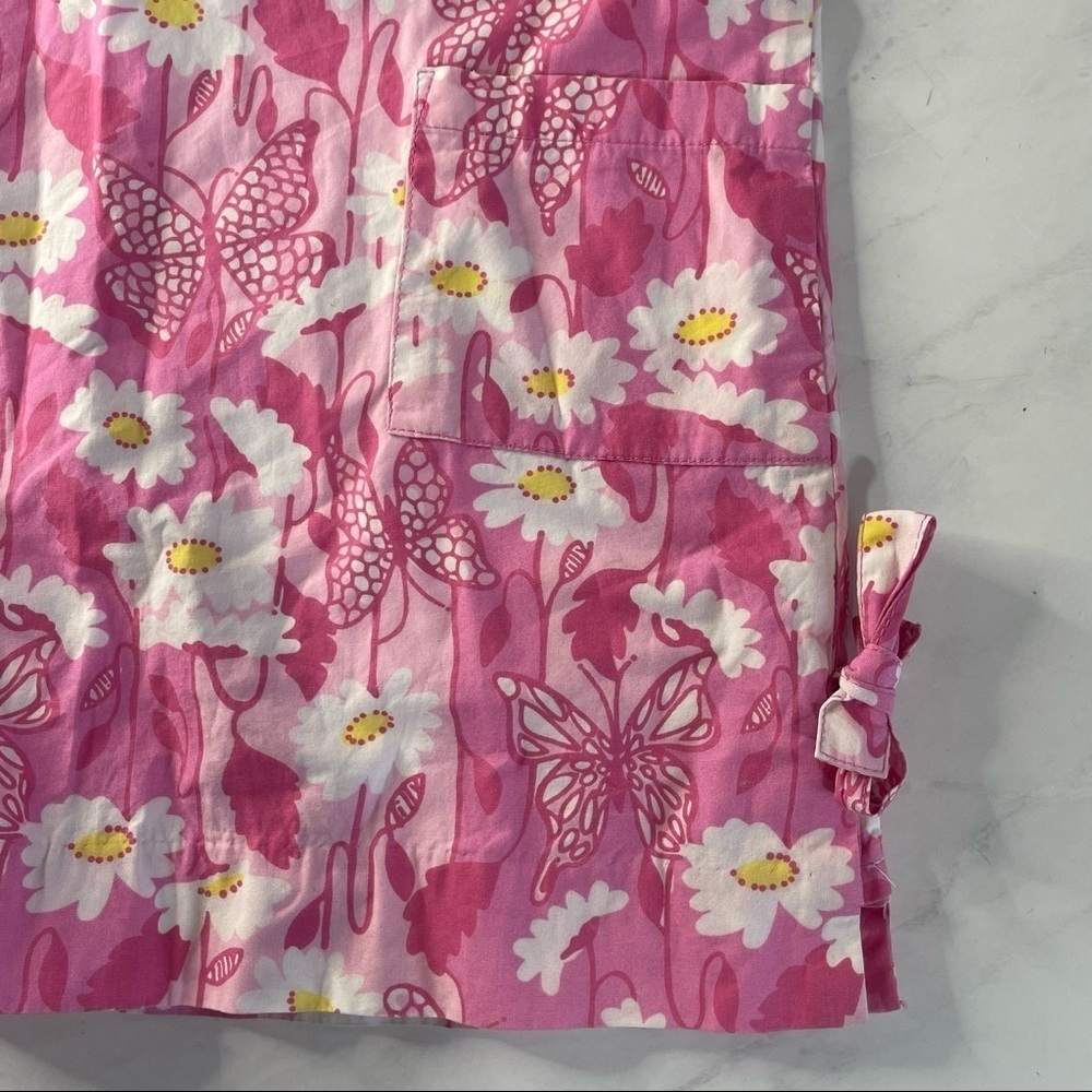 Vintage Lilly Pulitzer Youth Pink Floral Daisy Easter Dress Size 6 - Picture 6 of 7